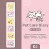 6Pcs Cartoon Cat Seal Sweet Dream Diary Series Cute Stamp Seal Set Stationery Journal Scrapbooking Diary DIY Decoration Gift