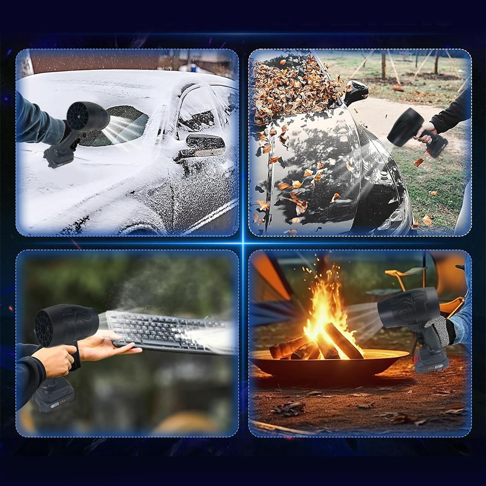 1500W Handheld Fan Air Blower 31000RPM Brushless Stepless Speed Cleanner Dust Blower Electric Violent Air Fan for Car Snow Remov