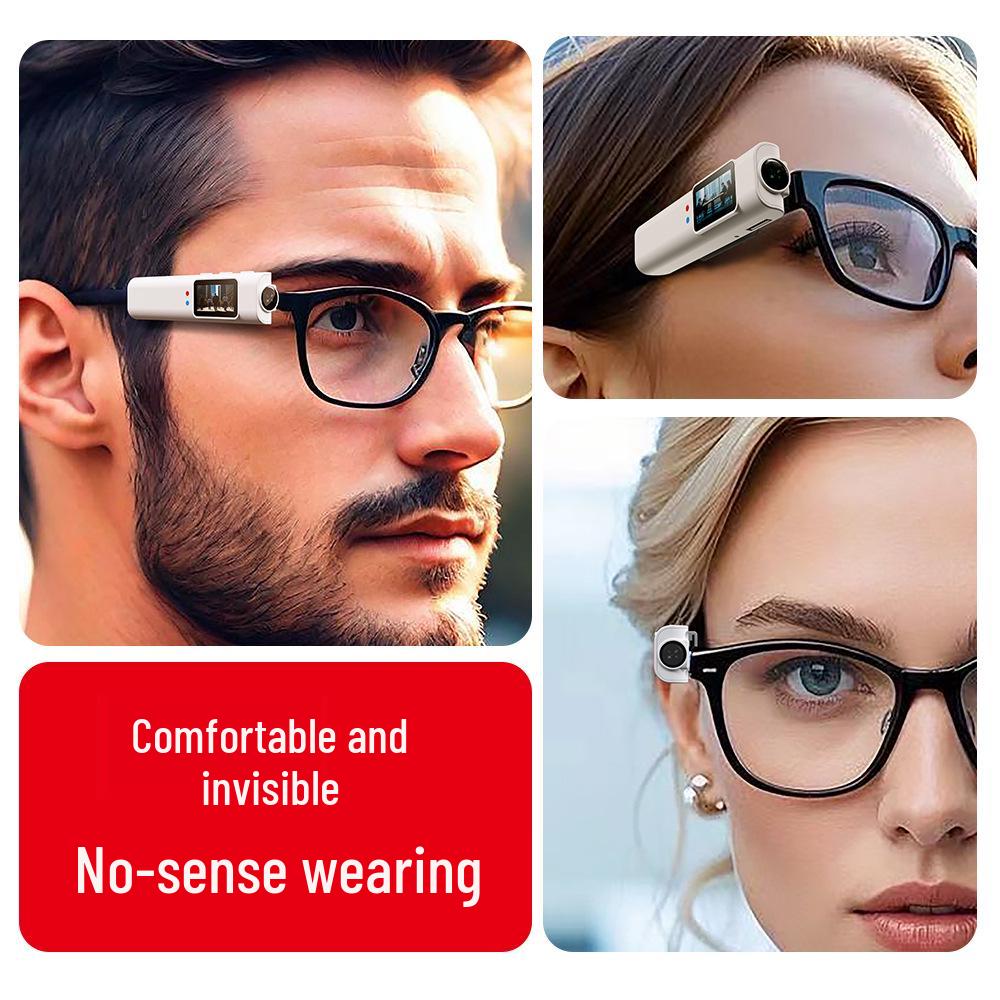 S110 Head-Mounted Outdoor Camera Glasses for Fishing, Takeaway, and Cycling