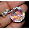 Natural Topaz Loose Gemstone 925 Sterling Silver 75 Ct Mystic Multicolor Round Shape