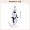 Ceramic Girl Statue Lady Figurine Collectible Ornament Sculpture for Entrance Cabinet Desk Fireplace
