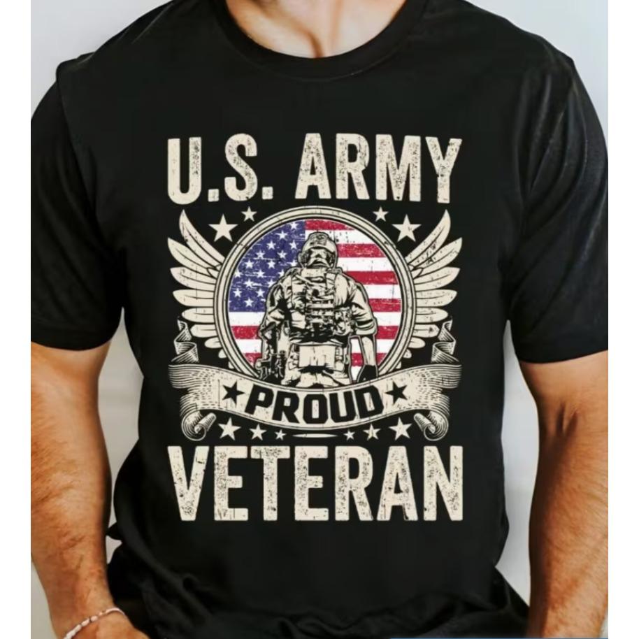 Us Army Proud Veteran Unisexs Cotton Tshirt Super Soft Moisturewicking Breathable Perfect For Daily Wear Fitness Sports