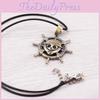 Cosplay Anime Nouveau One Piece Chapeau de Paille de Luffy Collier Pendentif Métal Bracelet