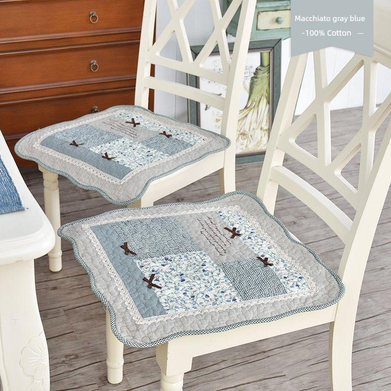 

Хлопковая ткань Компьютерное кресло Нейтральное с ковриком-накладкой SHY-macchiato gray blue 42x 42cm (with straps)