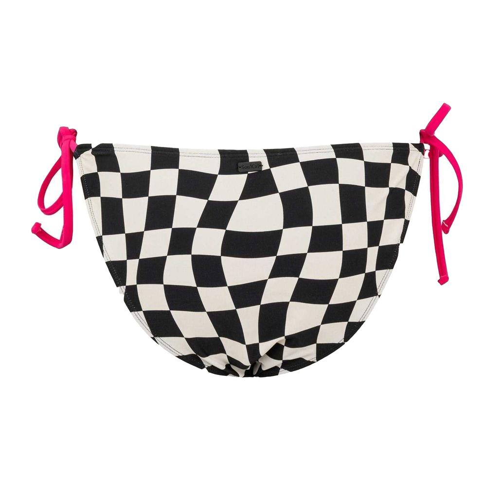 SoulCal Womens/Ladies Checkerboard Side Tie Bikini Bottoms