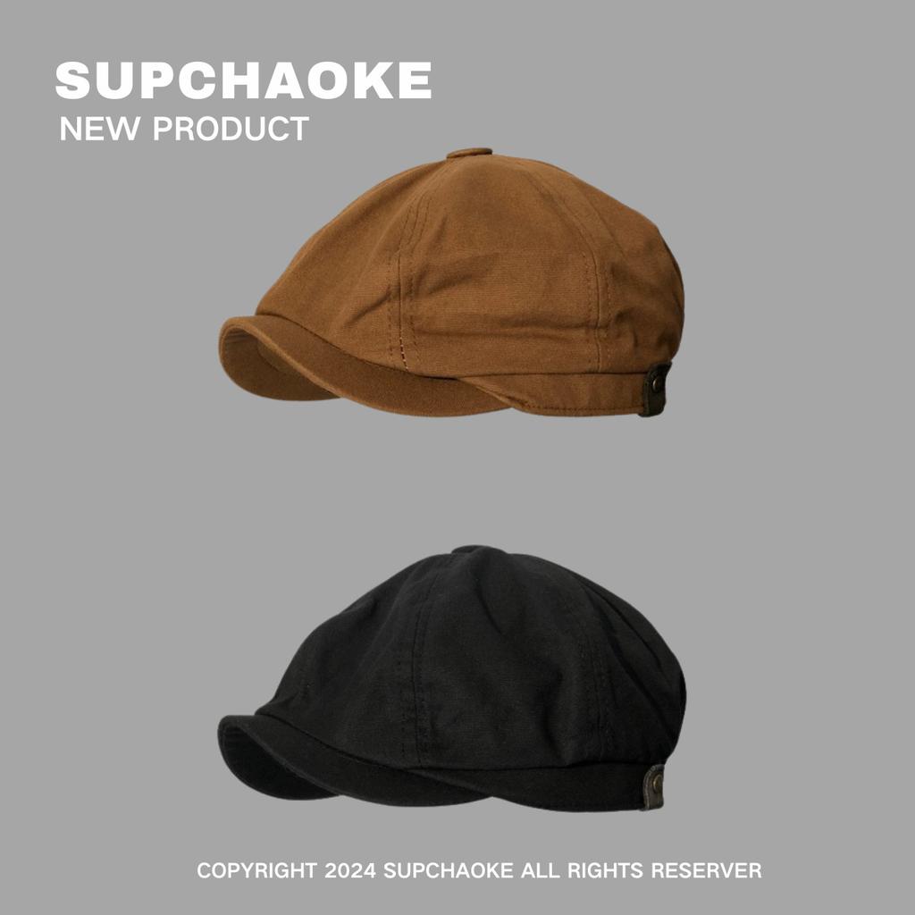 Men's and women's versatile British-style newsboy caps, octagonal hats, trendy baseball caps, and painter's berets