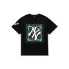 MLB SS23 New York Yankees Vintage Floral Print Cool Dry Trendy Short Sleeve T-Shirt Unisex Tops Black 3ATSI0133-50BKS