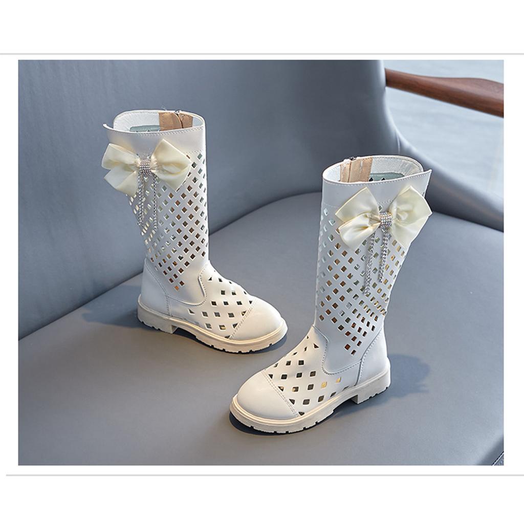 Children's Boots, Soft Soled British Cool Boots, Comfortable Hole Boots, Long Boots