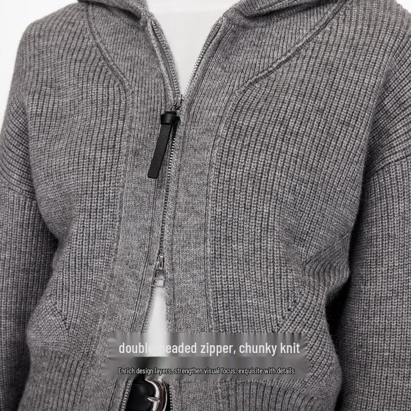 VEROMODA Women's Batwing Sleeve Hooded Cardigan