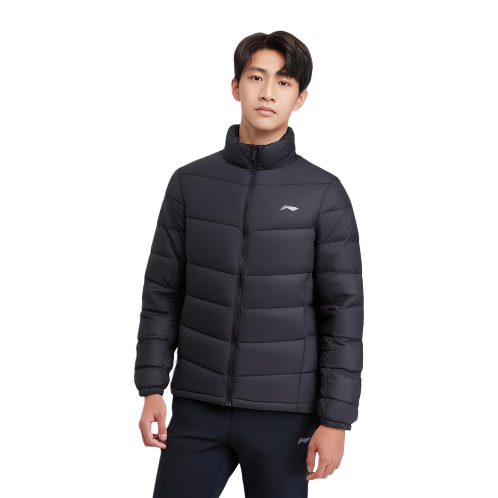 Li Ning Training Collection Fitness Collection Down Jacket Men's Black AYMR145-1