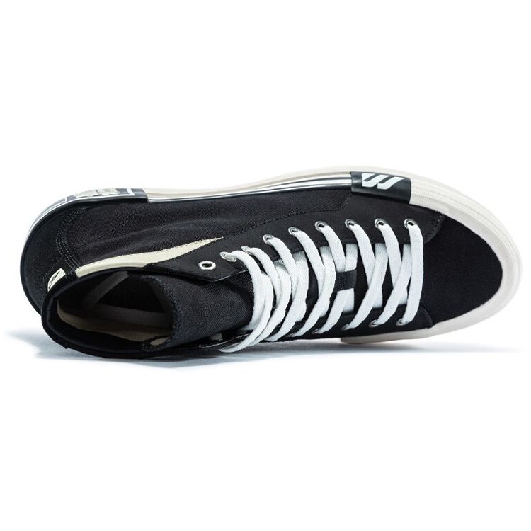 Mizuno Court S Classic Versatile Slip-Resistant Durable Breathable Lightweight High-Top Canvas Shoes Unisex Sneakers Black D1GH203204