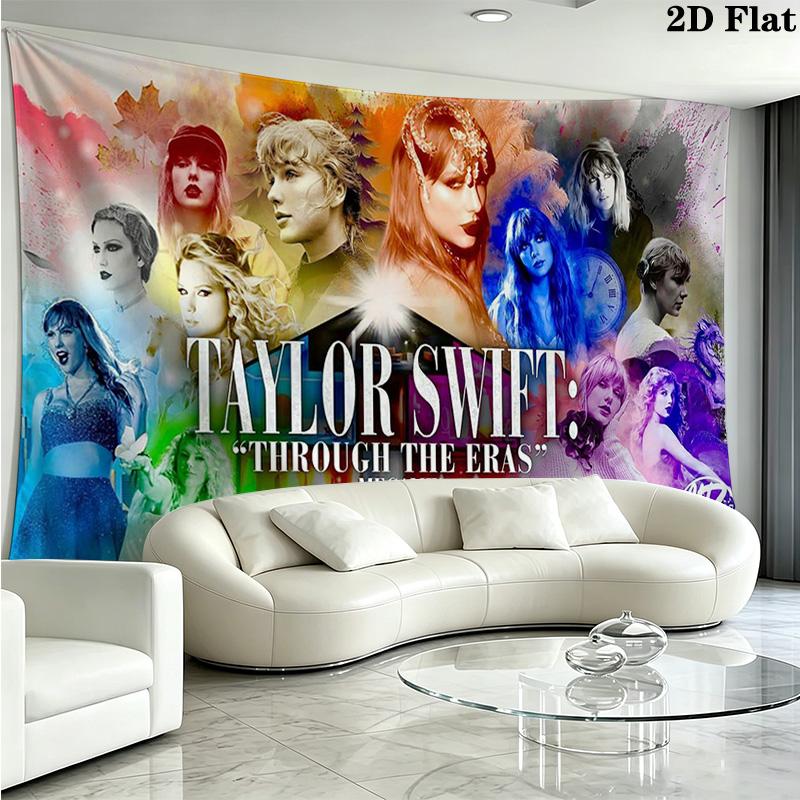 Swift Wall Tapestry Aesthetic Wall Hanging Printed Fabric Blanket Decorative Tapestries for Bedroom Living Room Home Decor