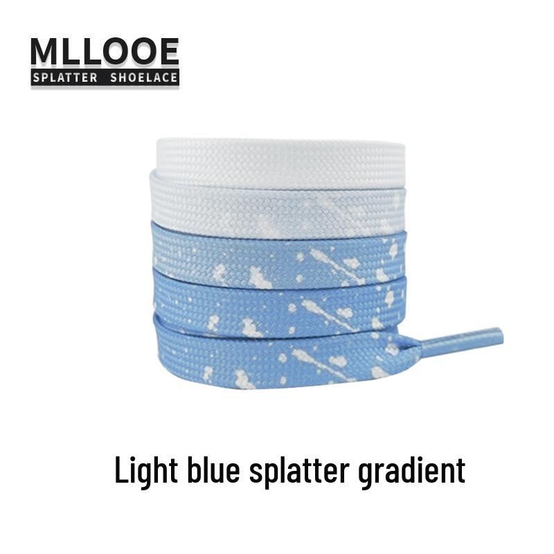 

Black and White Splatter Ink Shoelaces for AF1, Dunk, Skate, and Casual Shoes 100cm