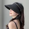 Empty Top Women Girls Visors Casual Foldable Uv Protection Beach Hat Straw Cap Sun Hats Sunshade