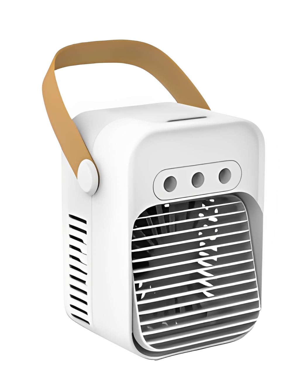 

Aqielev Новинка лета 2025 года Настольный воздухоохладитель Мощный воздухоохладитель 3 режима 3 потока воздуха Энергосберегающий Для дома Защита от перегрева USB Без батареек Нет