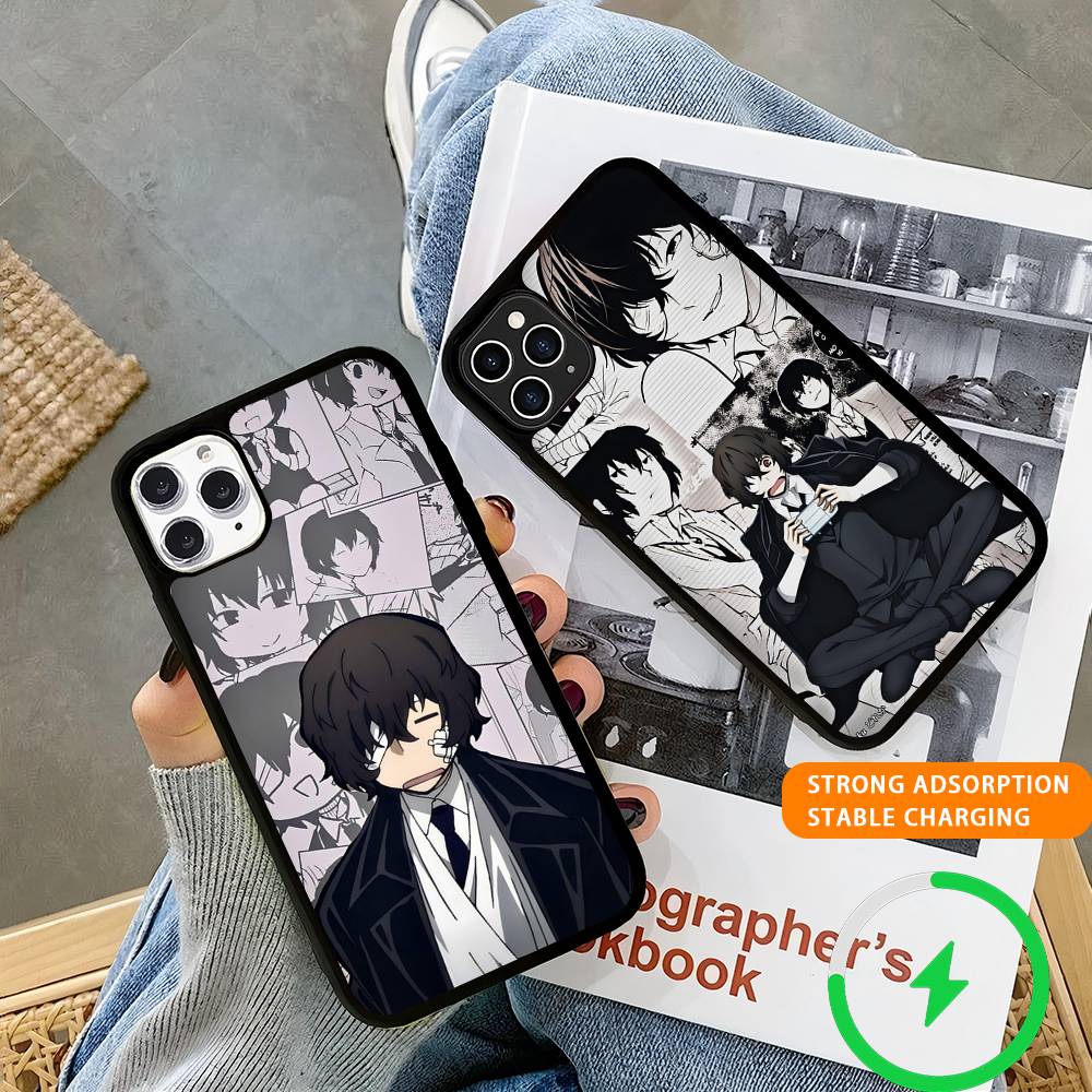Anime O-Oshi No K-Ko Magnetic Wireless Charge Phone Case For IPhone 14 13 12 11 15 16 17 Pro Max Magnetic Cover