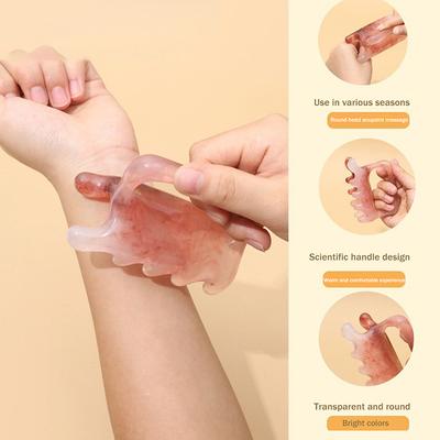 Handheld Gesichts- & Körpermassagegerät - Harz Guasha Werkzeug für Nacken-, Schulter-, Rückenentspannung, Stressabbau Körpermassagegerät 1 Stück