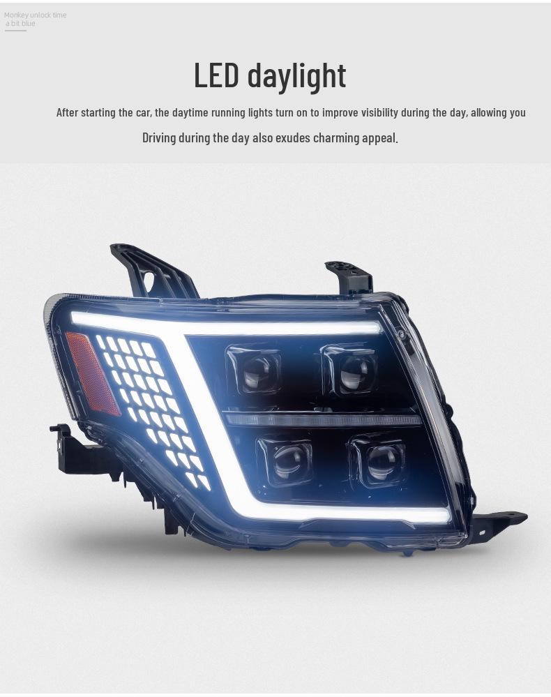 LED DRL & Sequential Turn Signal Kit for 2009-2018 Mitsubishi Pajero Headlight Modification