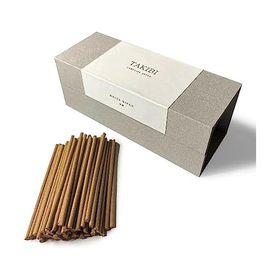 Outdoor Incense TAKIBI Birch Birch/Incense Natural Fragrance Birch Natural Essential Oil Used No Dye No Preservatives WHITE BIRCH Baikundo Fugendo