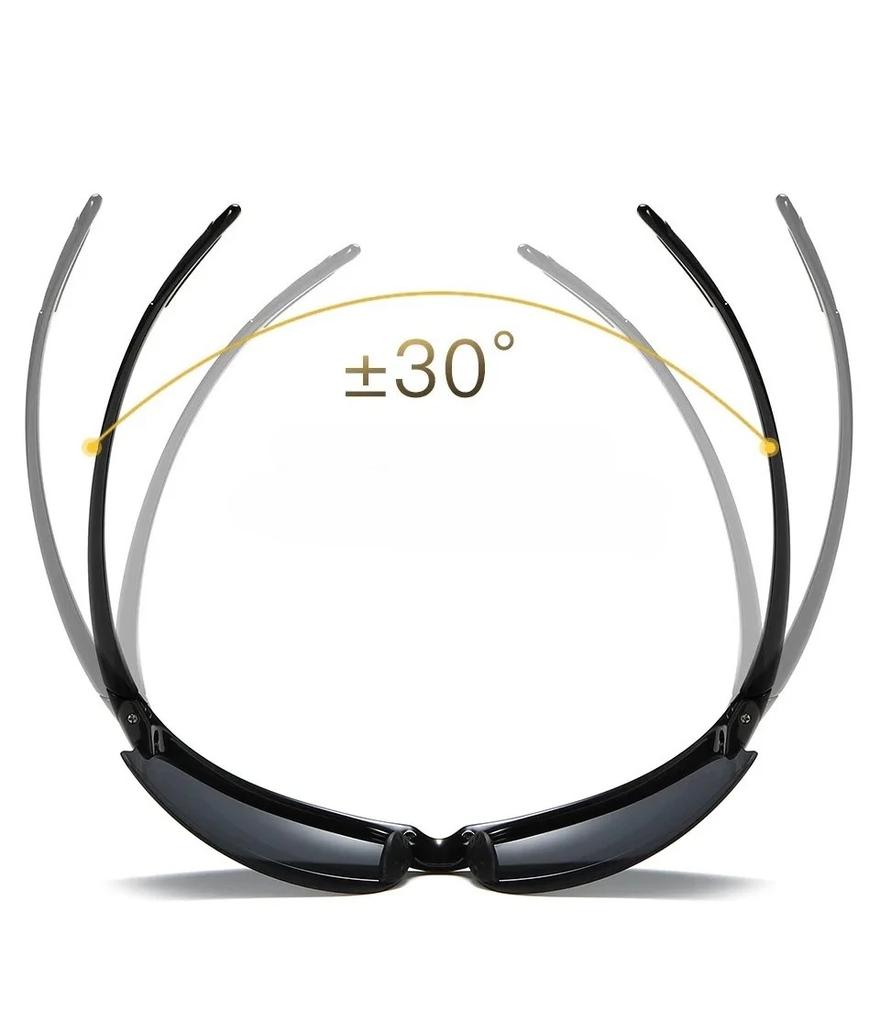 Ultralight TR90 Polarized Sunglasses, Anti-UV400 Driving Shades for Men, Durable Anti-Glare Outdoor Eyewear