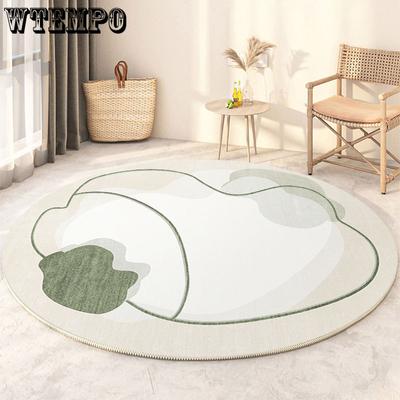 Alfombrilla Redonda para Mesa de Té Alfombrilla para Cesta Colgante Alfombrilla de Dibujos Animados para Niña Dormitorio Sala de Estar Alfombra Felpudo para Puerta de Entrada