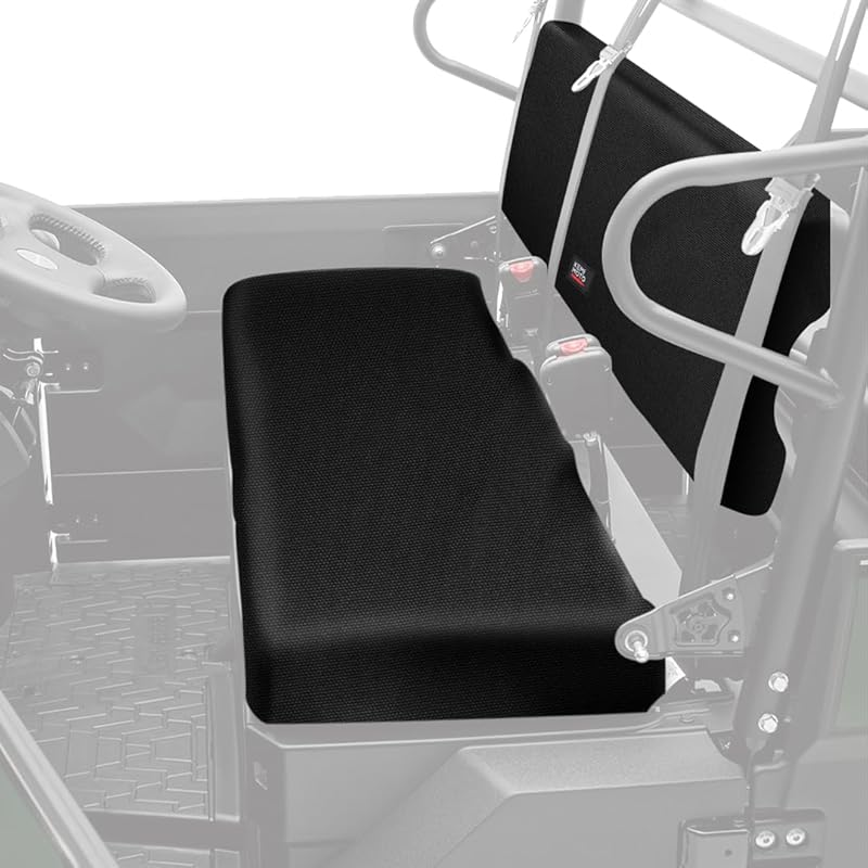 KEMIMOTO Front Bench Seat Cover Compatible With Kawasaki Mule PRO-FXT DXT FX DX 2015-2026 Replace OEM Part KAF080-039 Black Rear Seat Cover