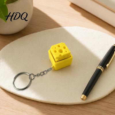 Simulated Cheese Toy 3D Printed Clicker Toy Stress Relief Finger Gadget Clicker Pocket Size Push Button Fidget Keyboard Decompression