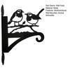 Metal Wall Hook Coated Plant Hanger Animal Silhouette Hook Anti-Rust Bracket For Hanging Plants Outdoors Bird Feeder Lanterns