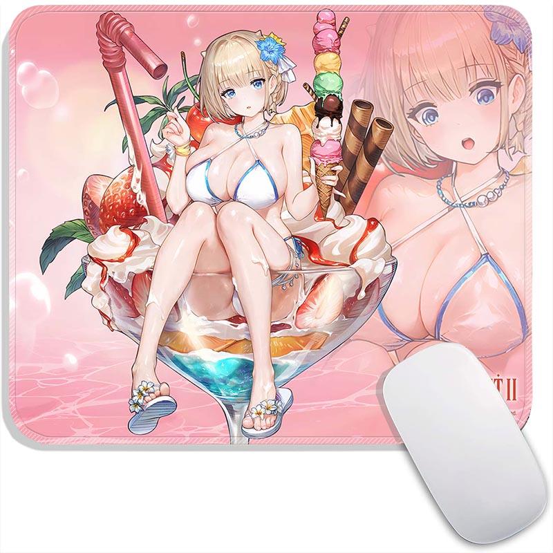 Liberta Teresse Justia Sylvia Anime Standard Mouse Pad B_Browndust 2 Small Mousepad Gaming MousePads PC Non-Slip Travel Mousemat