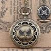 Devil Lanyard Embossed Ghost Head Pocket Watch European and American Animation Halloween Christmas Horror Night Skull Jack