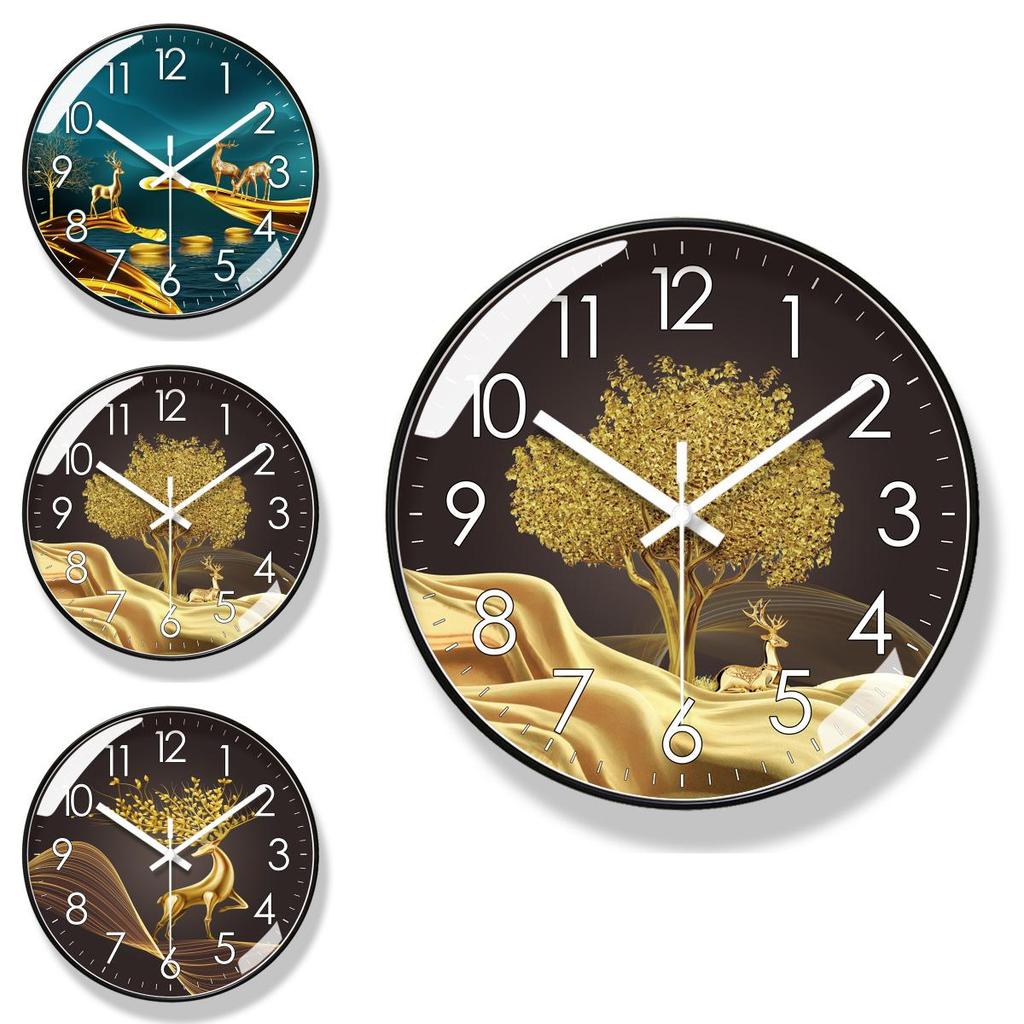 Moderne leise Wanduhr mit Quarzwerk für Wohnzimmerdekoration