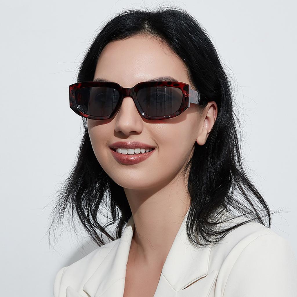 Glasses 95165 Popular Cat Eyes Polygonal Sunglasses Women, Sunglasses Men