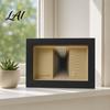 Shop Window Photo Display Wooden Backrooms Style Night Light Infinite Mirror Effect Tabletop Lamp Matte Black Tunnel Vision Decor Dustproof Ambient