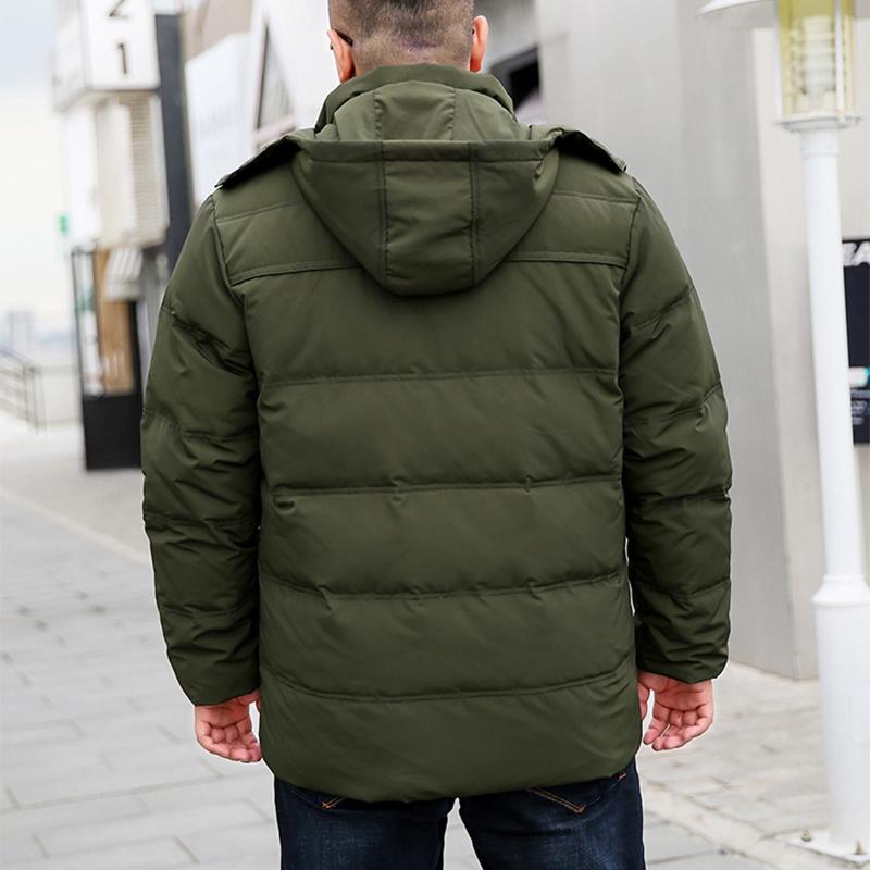 Autumn and Winter Plus Size Down Jacket, Medium and Long Cotton Jacket, Loose and Casual Cotton Jacket