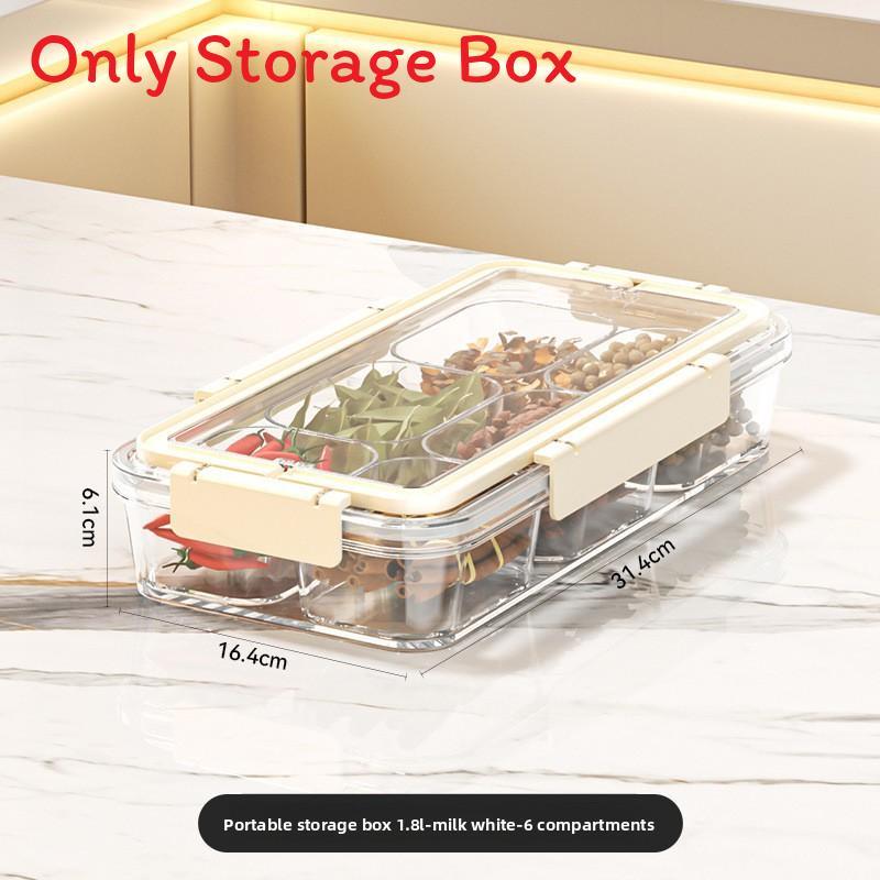 Food Storage Box With Sealed Lid For Kitchen Use Large Capacity Pet Material