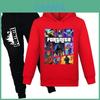 Conjunto de Suéter y Pantalones de Dibujos Animados con Estampado de Fortnite para Niños Hecho de Tejido de Algodón Suave para Niños de Secundaria