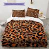 Name Custom Cow Leopard Pattern Pattern Bedding Set Quilt Cover Pillowcase Home Decor Gift (1 * Duvet Cover + 2 * Pillowcase, Without Core)