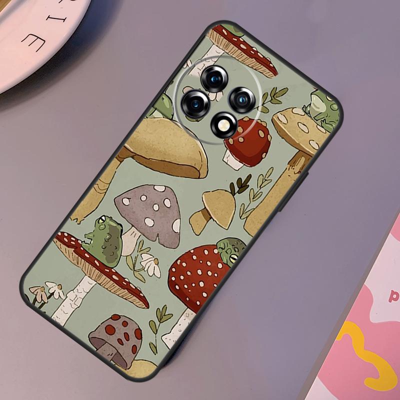 Cottagecore Frog Mushroom Aesthetic Case For OnePlus Nord 3 2T N10 N20 CE 2 Lite OnePlus 9 10 Pro 9RT 10R 10T 12R 11 12 Cover