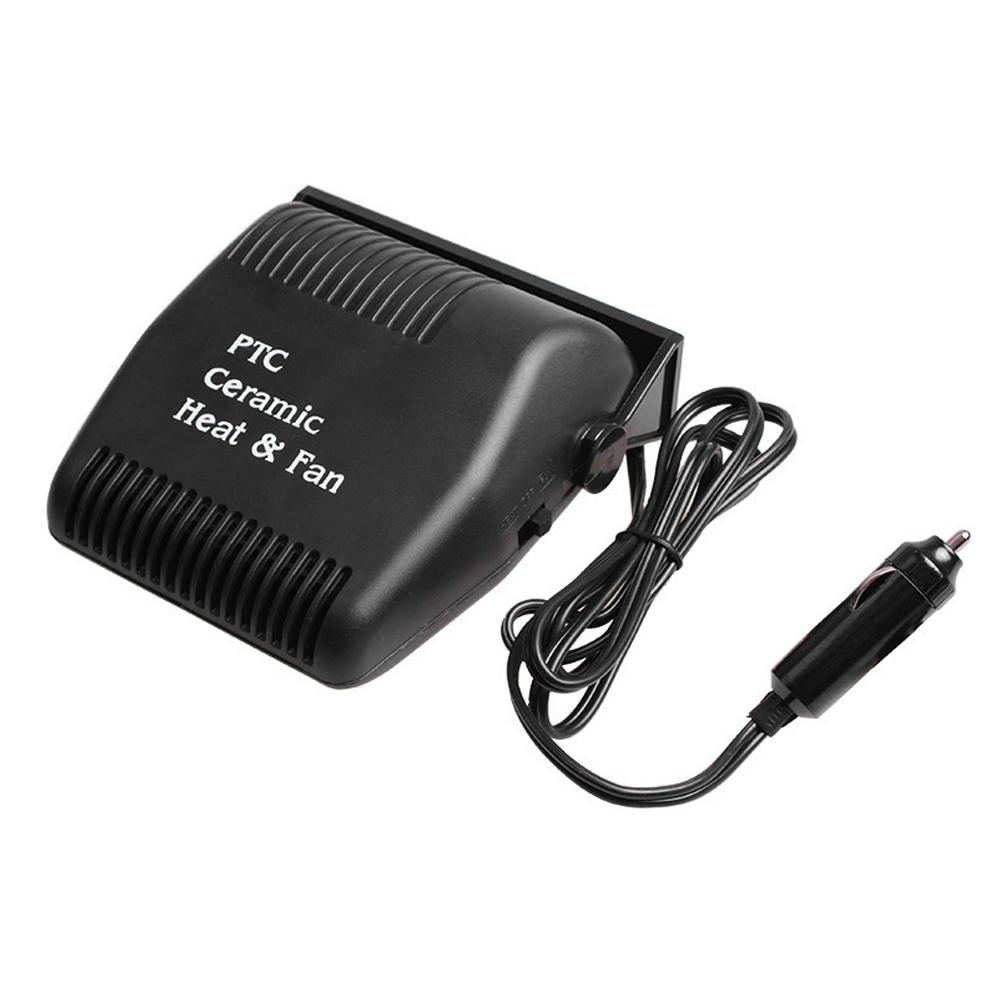 

12 В 150 Вт Автомобильный Автомобильный Обогреватель Ветрового Стекла Антизапотеватель Электрический Отопитель Сушилка Размораживатель Устранитель Запотевания Быстрый Нагрев Керамический PTC Портативный 150W чёрный