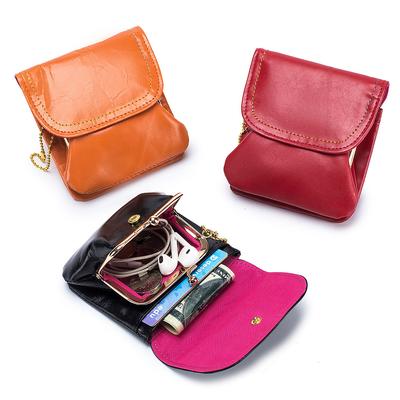 Retro Leder Mode Wechselbeutel neue einfache Clutch Tasche weiblich kreative Karten Tasche Aufbewahrung Münzbeutel Mini
