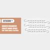 1/5Pcs Stainless Steel Clothes Hanger Organizer Space-Saving Foldable Wardrobe Rack For Efficient Clothing Storage
