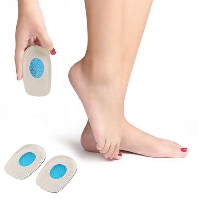 Women Silicone Gel U Shape Shoes Heel Cushions Pain Relief Insert Soles Pads