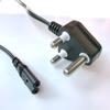 SANS Large 3-Pin South Africa Figure-8 Power Cord, 0.75/1.0 Sq Mm, 6A/16A, with C13 Connector
