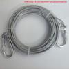 3-10M Double-Headed Dog Tie Out Cable Leash Raction Rope Metal Buckle Steel Wire Anti-Rust Training Collar Outdoor Dogs Strap