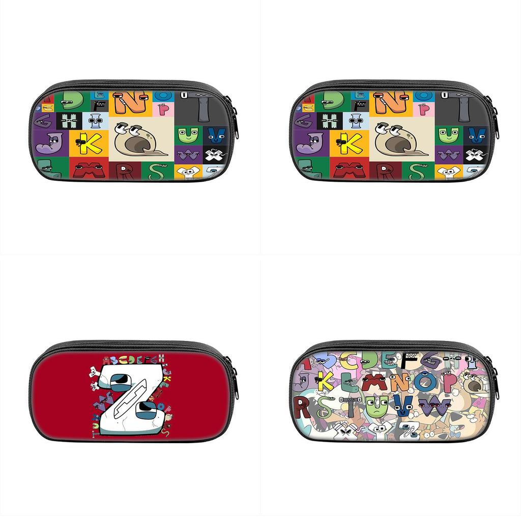 Alphabet Lore Pencil Case Nylon Storage Bag For Students School Supplies