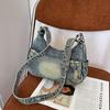 New Cool Denim Zipper Sewing Tote Bags 2026 High Quality Large Capacity Ladies Bags Summer Commute Versatile Crossbody Bags