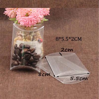 10 Pcs Transparent PVC Pillow Gift Candy Box Wedding Gift Bride Candy Gift Packaging and Display Box Party Supplies Souvenir Box