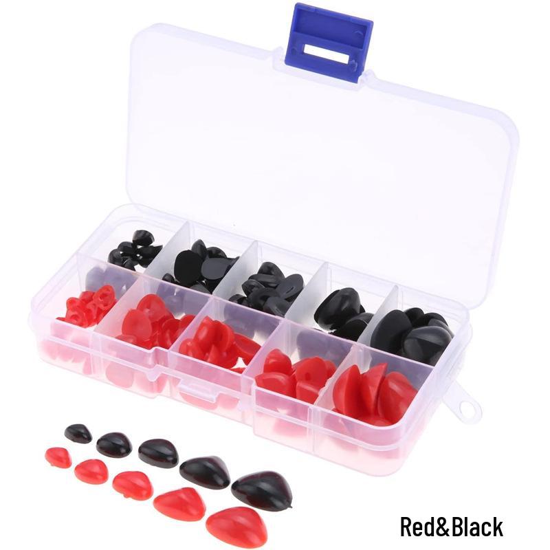 DIY Doll & Stuffed Animal Plastic Noses - 150-Piece Set for Bears, Dogs, Puppets, & Crafts