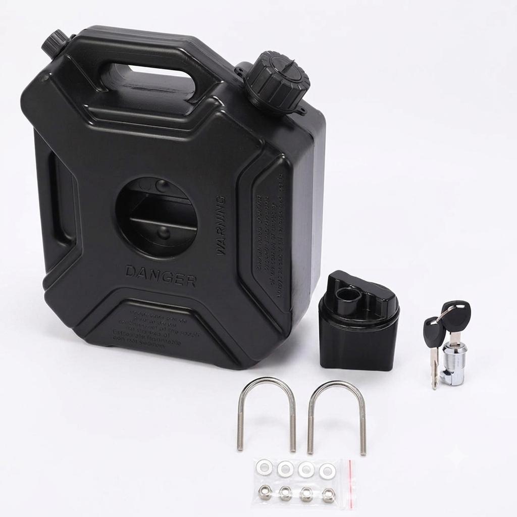 Black " Oil Jerry Can Pair With Mount" Fit for Royal Enfield Himalayan BS6