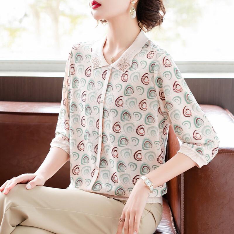 

Baolianduo Women s Floral Print Loose Fit T-Shirt L